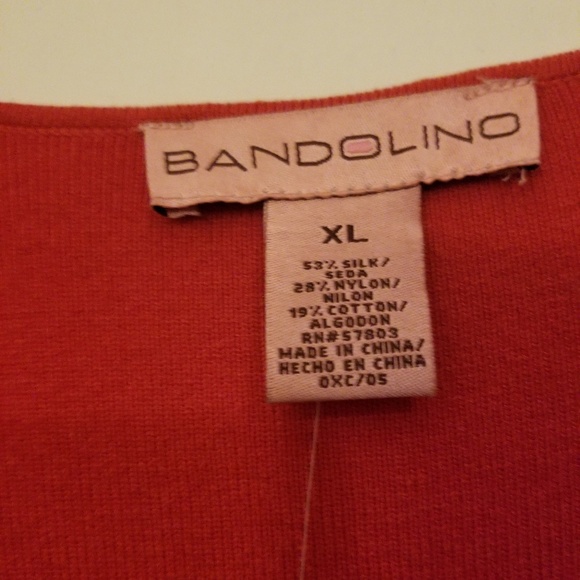 Gorgeous, Bandolino, Silk/Nylon/Cotton Sweater,Xl - Picture 4 of 4